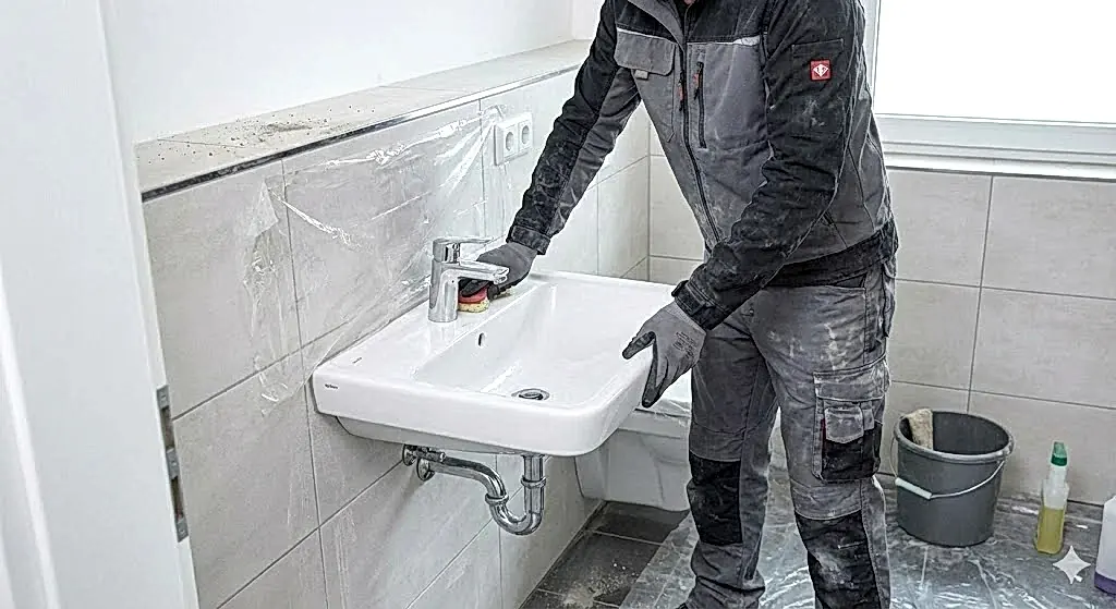 Limpieza Promarco de baños luego de obra